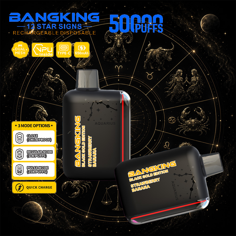Bang King 12 Star Signs 50K 50000 Puffs Dual Mesh LED Display Disposable Vape - Image 4