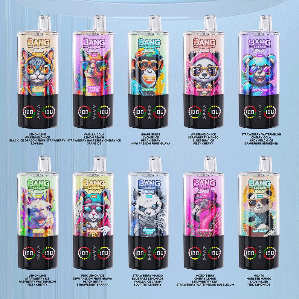 Bang Leader Stoll 100K 100000 Puffs 4 in 1 Flavors & Quad Mesh Coil LED Display Disposable Vape - Image 2