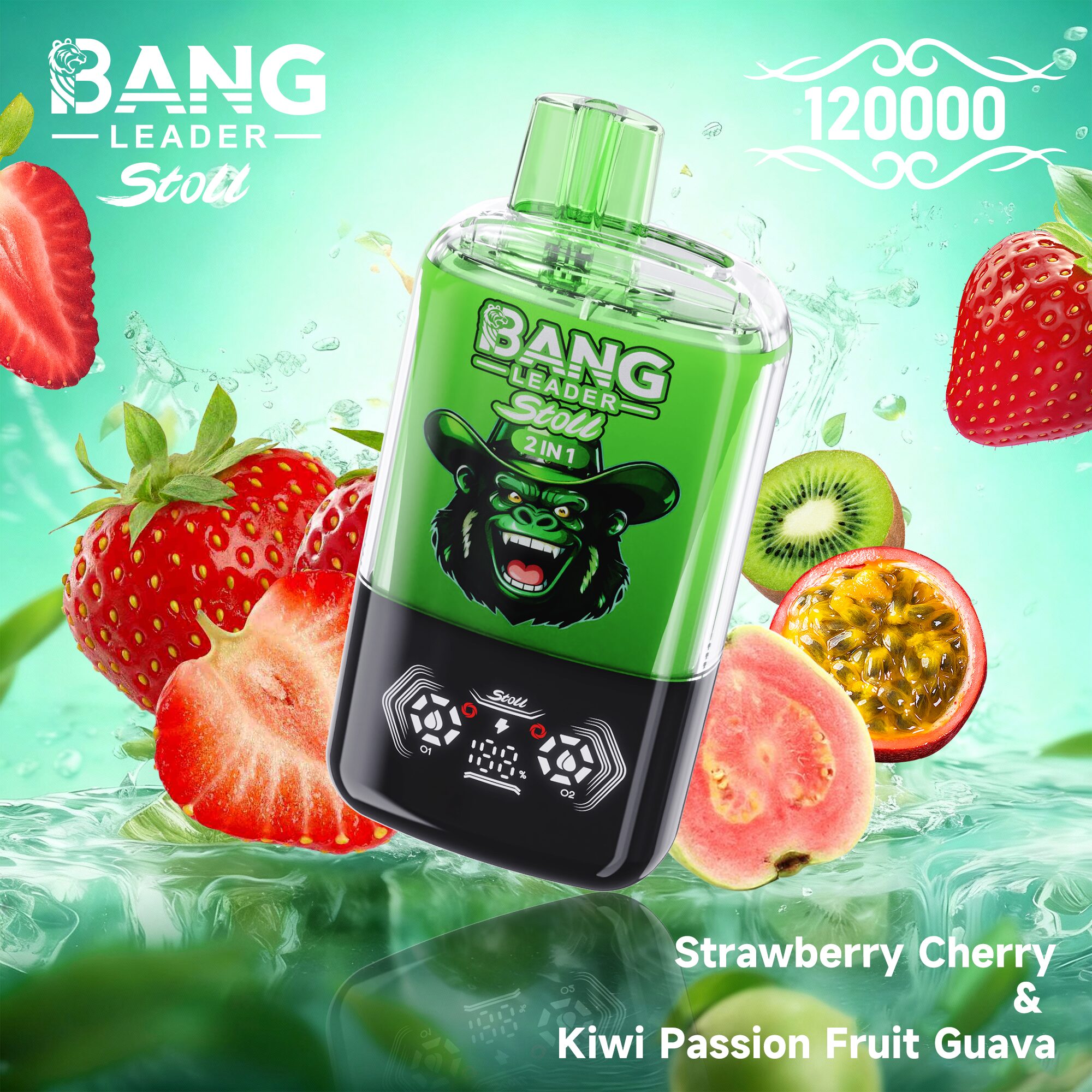 Bang Leader Stoll 120K 120000 Puffs Double Taste&Anti-Leak Design LED Display Disposable Vape - Image 9