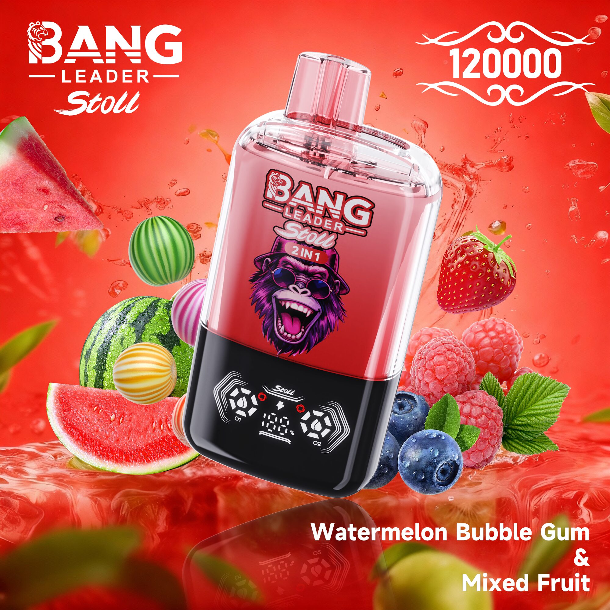 Bang Leader Stoll 120K 120000 Puffs Double Taste&Anti-Leak Design LED Display Disposable Vape - Image 11