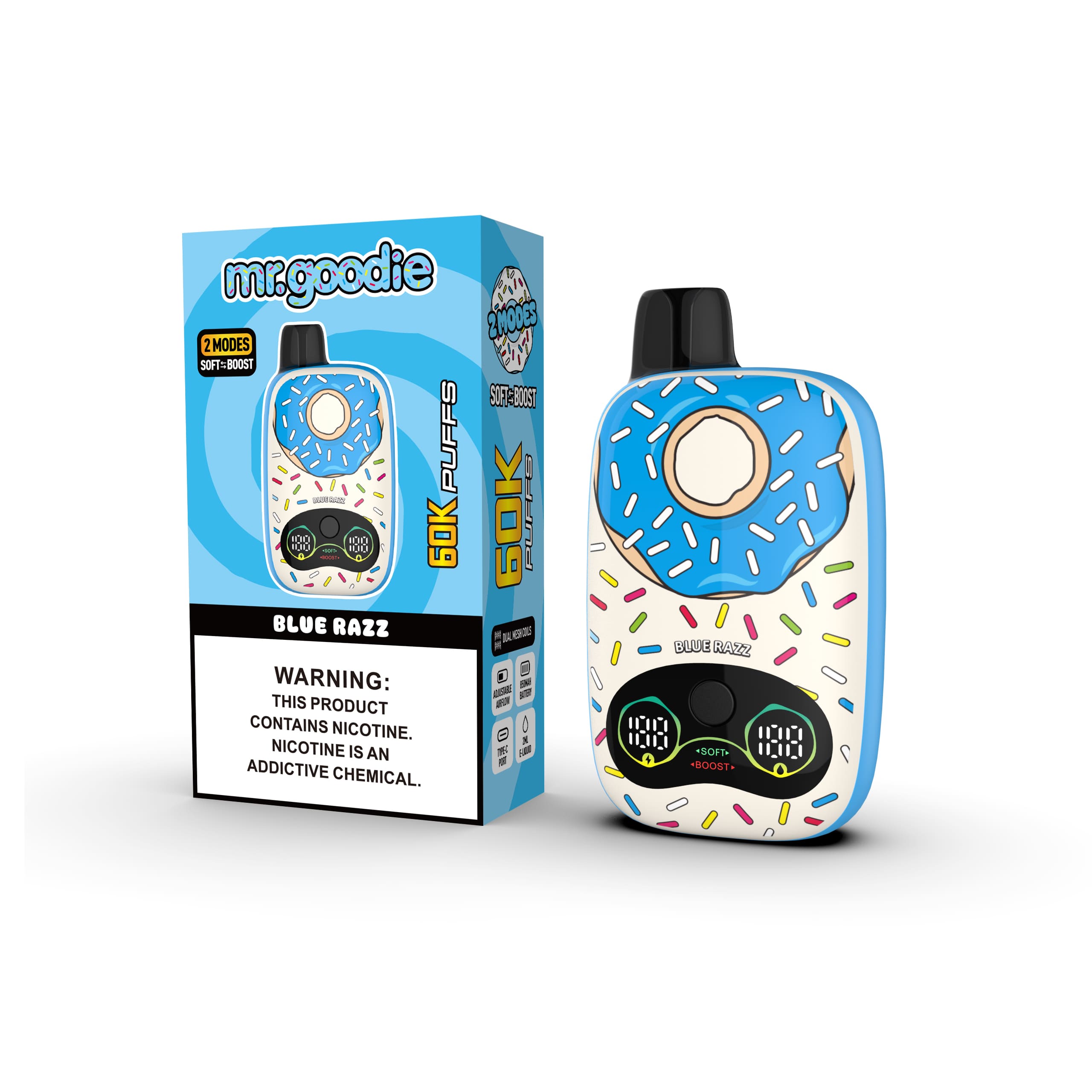 Mr.Goodie Donut 60000 60K Puffs Adjustable Airflow Dual Mesh Original Disposable Vape - Image 13