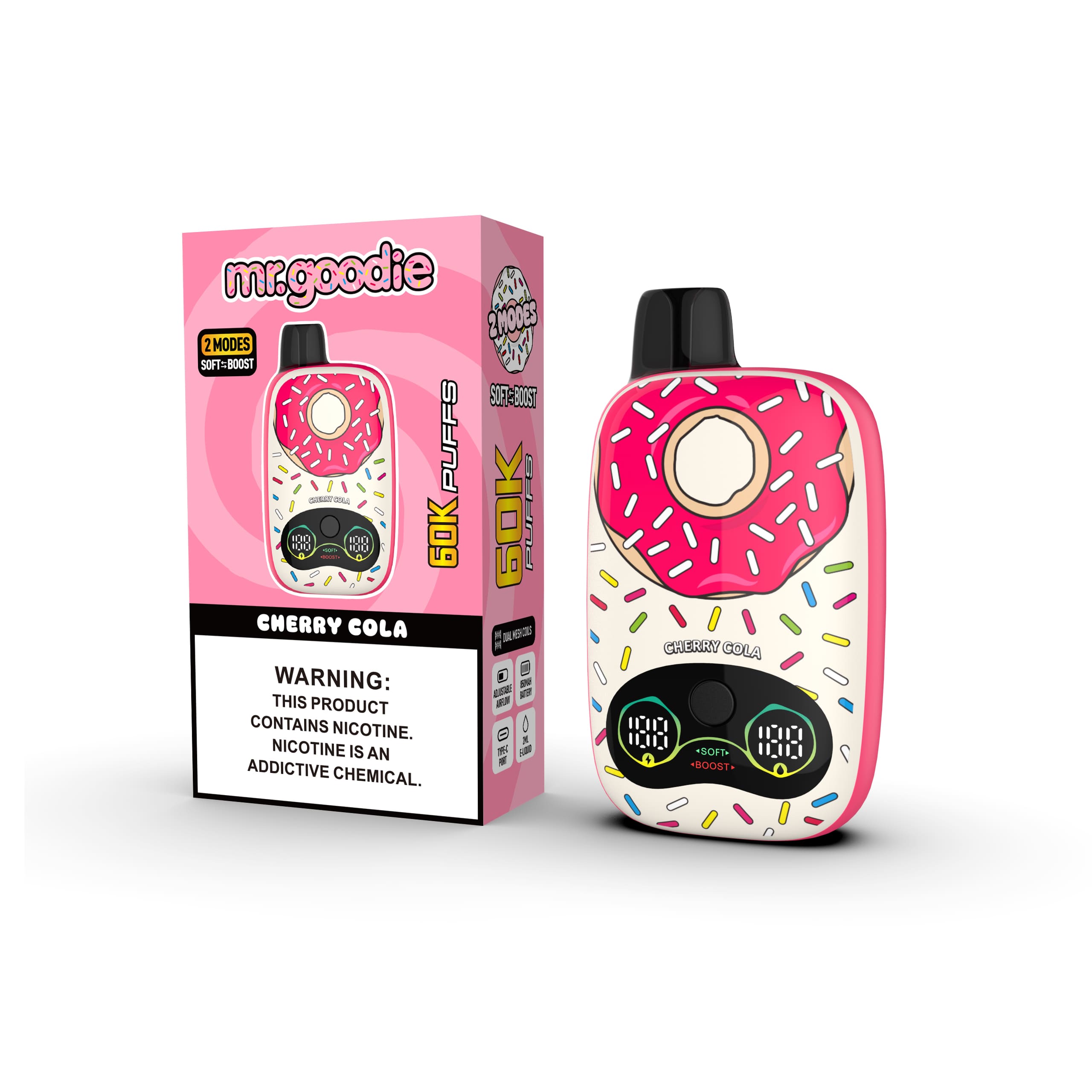 Mr.Goodie Donut 60000 60K Puffs Adjustable Airflow Dual Mesh Original Disposable Vape - Image 12