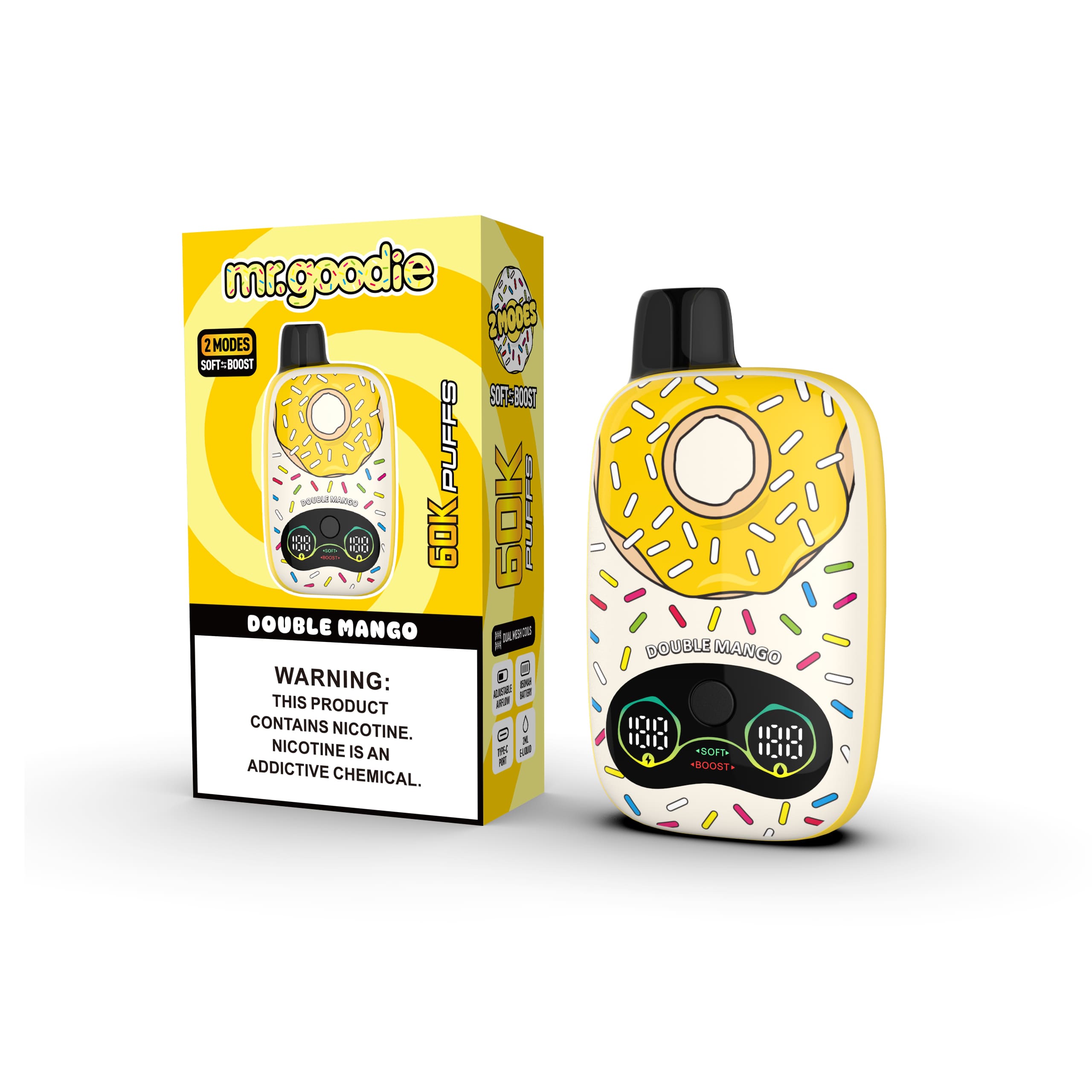Mr.Goodie Donut 60000 60K Puffs Adjustable Airflow Dual Mesh Original Disposable Vape - Image 11