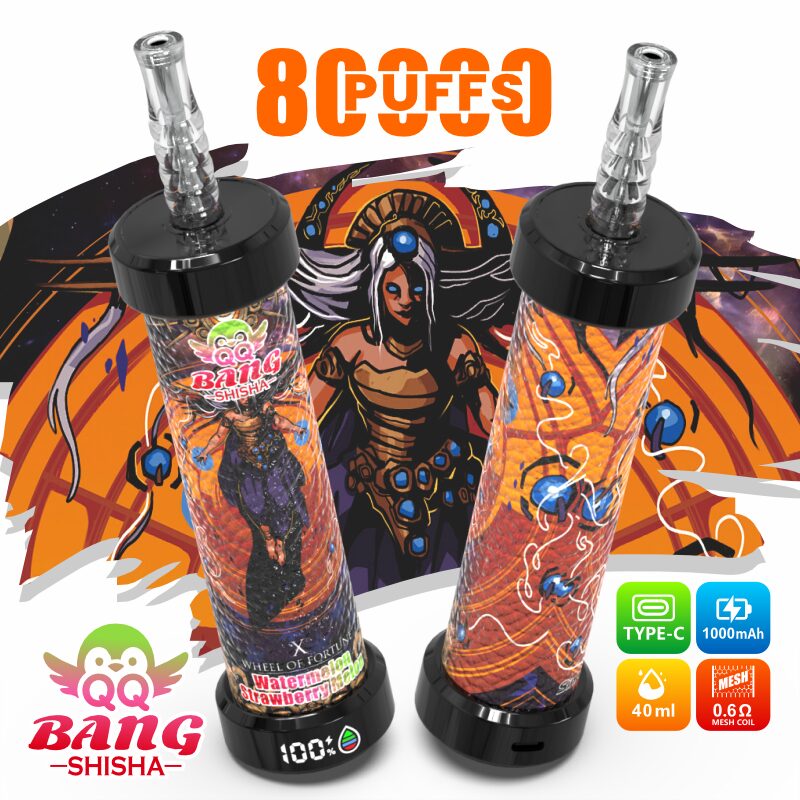 QQ Bang Shisha 80K 80000 Puffs Original LCD Display Disposable Leather Vape Pen - Image 3