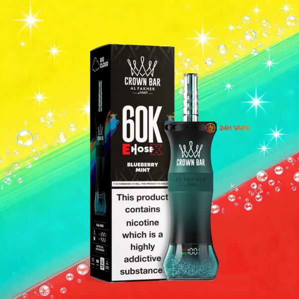 AL Fakher Crown Bar E-Hose X 60K, variante al gusto di menta