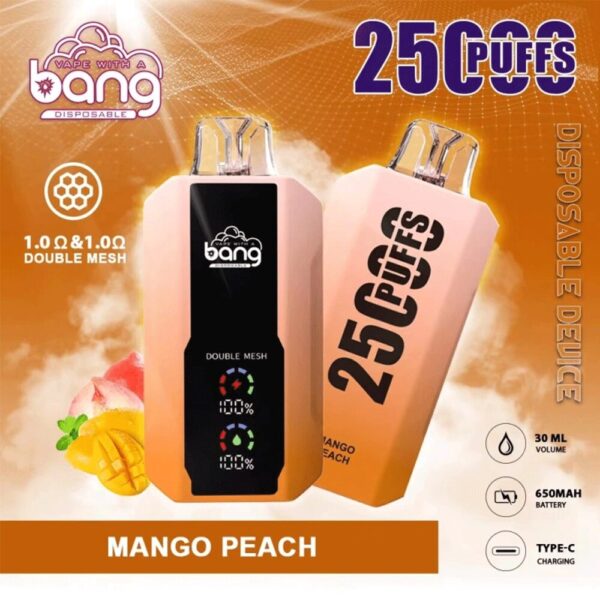Bang 25K – Geschmacksvariante „Mango-Pfirsich“