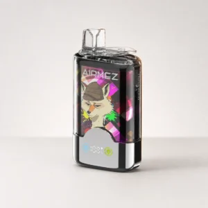Airmez Fox 2 en 1, 80 000 (80K) caladas, doble sabor, pantalla LED, vaporizador desechable