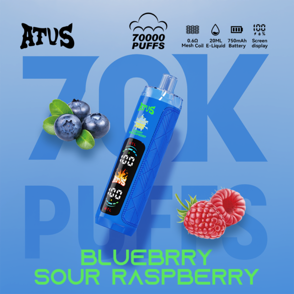 ATVS 70K – Geschmacksvariante „Blueberry Sour Raspberry“