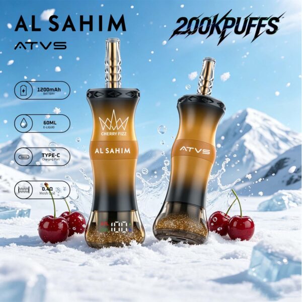 ATVS AL SAHIM 200K, opción de sabor Cherry Fizz