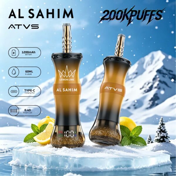 ATVS AL SAHIM 200K, opción de sabor a limón y menta