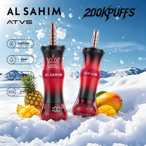 ATVS AL SAHIM 200K, opción de sabor a mango y piña