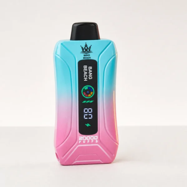 Bang Beach 20.000 20K Züge 0 % 2 % 3 % 5 % Nikotin – Neue E-Zigarette mit LED-Display und Pod