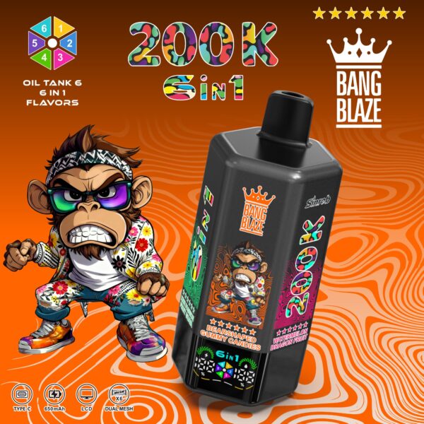Verfügbare Optionen für Bang Blaze 200K