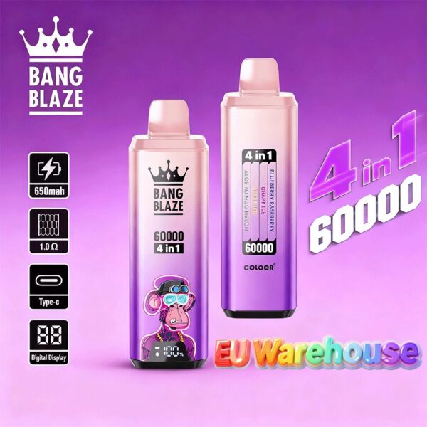 Opciones disponibles para el Bang Blaze 60K