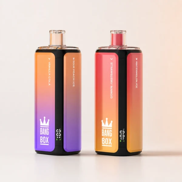 Bang Box 160 000 (160K) caladas, 4 sabores en 1, recargable, pantalla LED, cigarrillo electrónico desechable