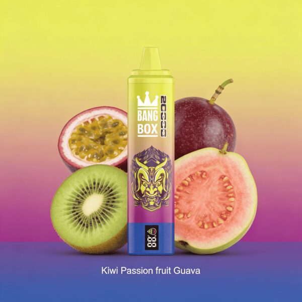 Bang Box 20K – Variante de saveur « Kiwi, fruit de la passion et goyave »