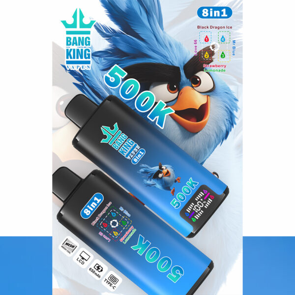 Bang King 500K Black Dragon Ice / Love 66 / Mr Blue / Opción de sabor a limonada de fresa