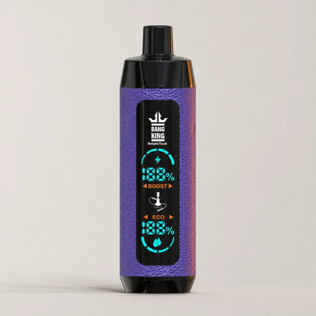 Bang King Shisha 25000 25K Züge LED-Anzeige Einweg-Vape-Pen aus Leder