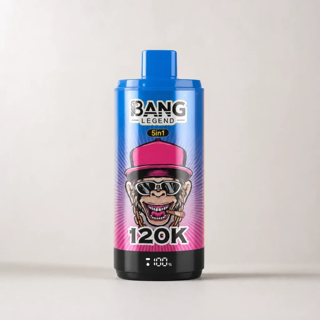 Bang Legend 120.000 (120K) boccate, 5 gusti in 1, ricaricabile, display LCD, sigaretta elettronica usa e getta