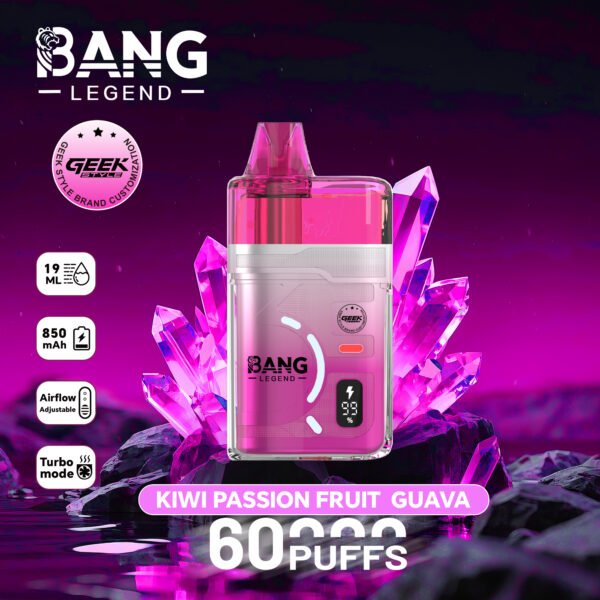 Bang Legend Geek 60K – Geschmacksvariante Kiwi, Passionsfrucht und Guave