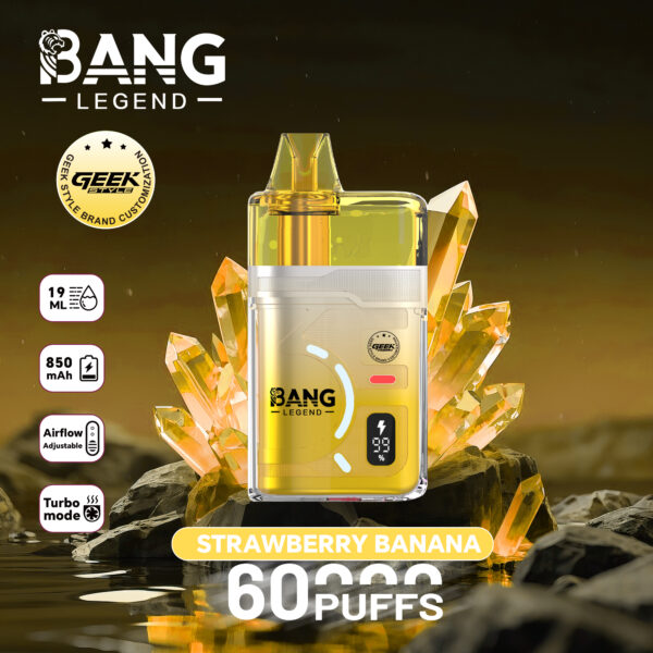 Bang Legend Geek 60K – Geschmacksvariante Erdbeere-Banane