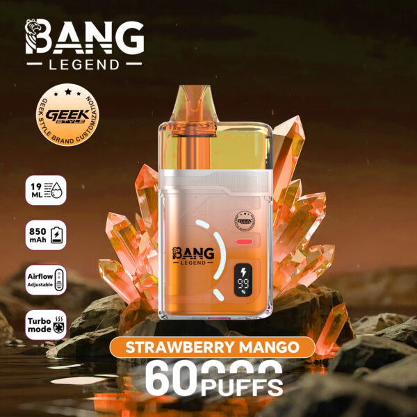 Bang Legend Geek 60K, Geschmacksrichtung Erdbeere-Mango