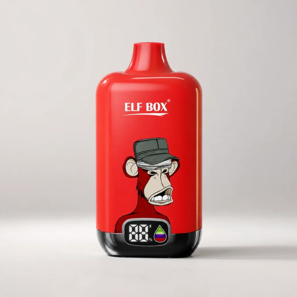 ELF BOX Digital 12.000 trekjes 0% 2% 3% 5% nicotine, goed verkopend, met LED-display, wegwerp-vape