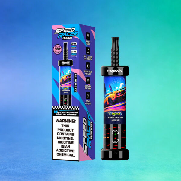 Mr. Goodie Mr. Goodie Speed Racer 80K, Geschmacksrichtung „Blue Razz“
