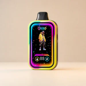 OKSO Magic Mirror 50000 (edizione da 50.000 boccate) – Sigaretta elettronica usa e getta con doppio filtro a rete e display LCD