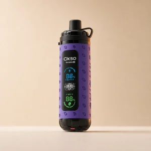 OKSO ShiSha Max 40 000 (40K) caladas, pantalla LED, piel, vaporizador desechable tipo bolígrafo