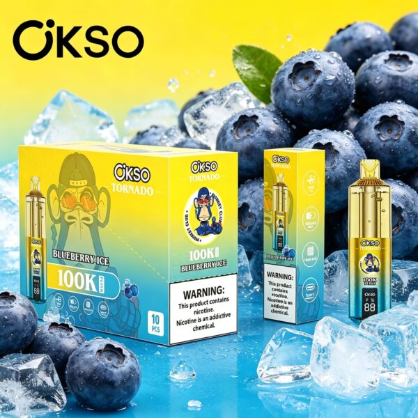 OKSO Tornado 100K, sabor «Blueberry Ice»
