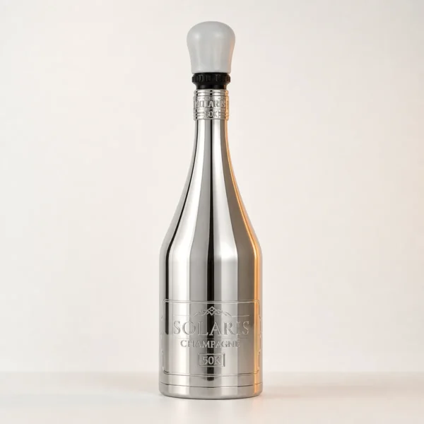 Vape jetable rechargeable Solaris Champagne 50K argentée