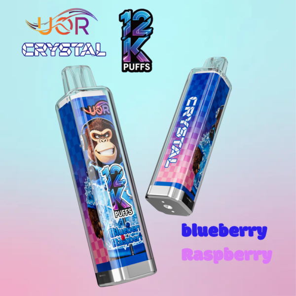 UOR Crystal 12K, sabor arándanos y frambuesas