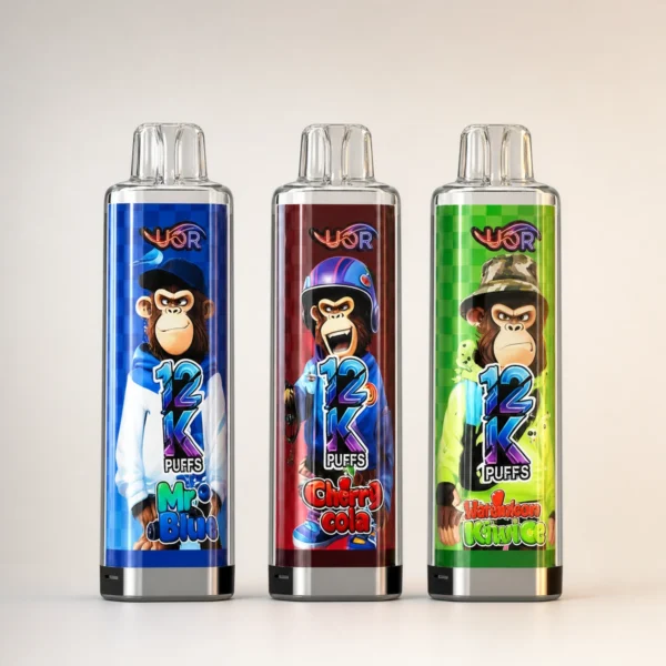 UOR Crystal 12000, 12.000 boccate, vaporizzatore usa e getta ricaricabile