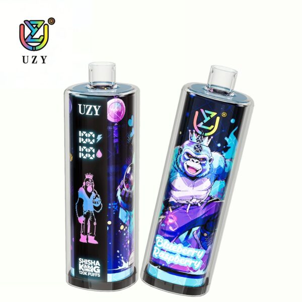 UZY Shisha Hookah King 120K, sabor a arándanos y frambuesas