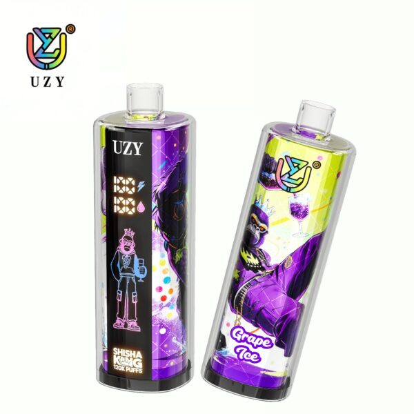 UZY Shisha Hookah King 120K, sabor «Grape Ice»