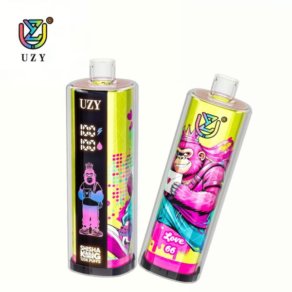 UZY Shisha Hookah King 120K Love, con 66 opciones de sabores