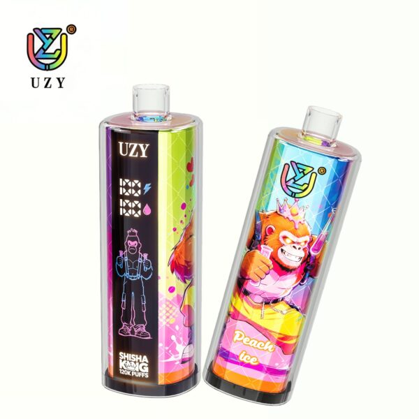 UZY Shisha Hookah King 120K, sabor «Peach Ice»
