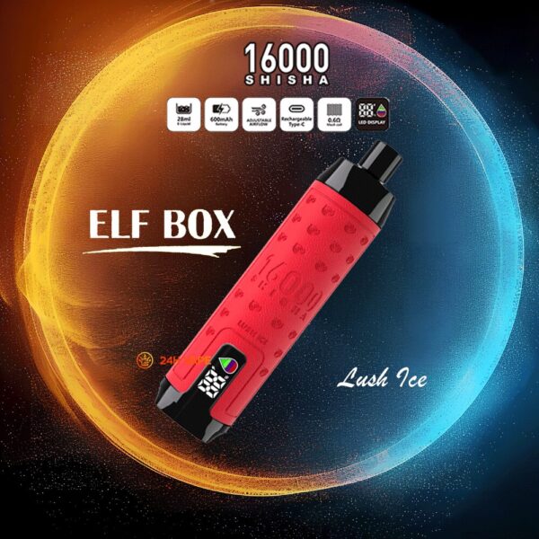 ELF BOX SHISHA 16K, smaakvariant Lush Ice