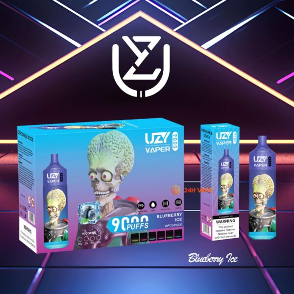 UZY Vaper 9Kのディスプレイと操作部