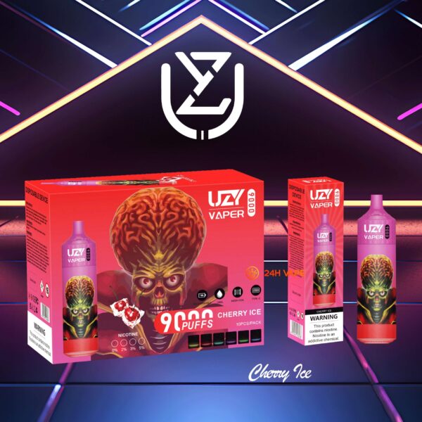 UZY Vaper 9Kのディスプレイと操作部