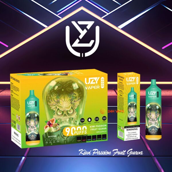 UZY Vaper 9Kのディスプレイと操作部