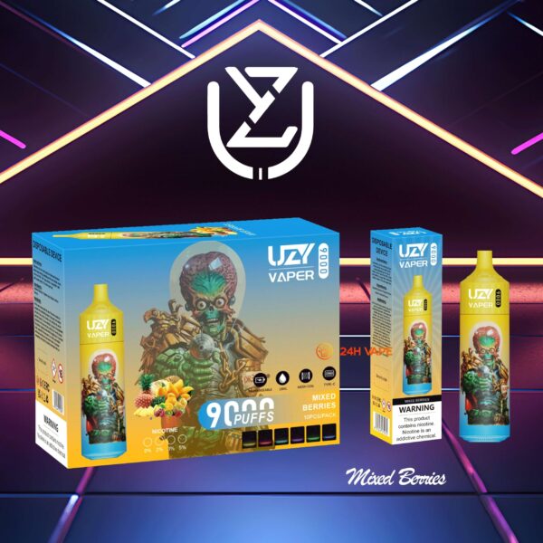 UZY Vaper 9Kのディスプレイと操作部