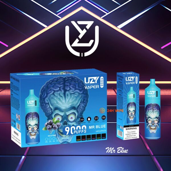 UZY Vaper 9Kのディスプレイと操作部
