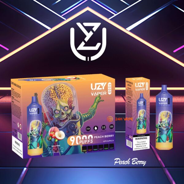 UZY Vaper 9Kのディスプレイと操作部