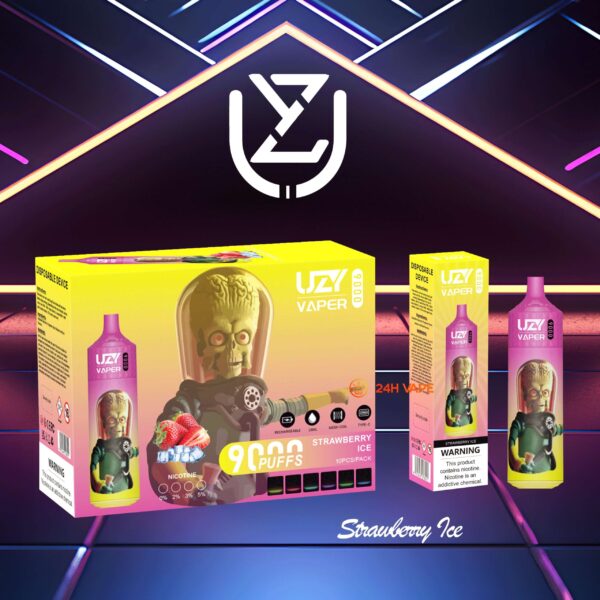 UZY Vaper 9Kのディスプレイと操作部