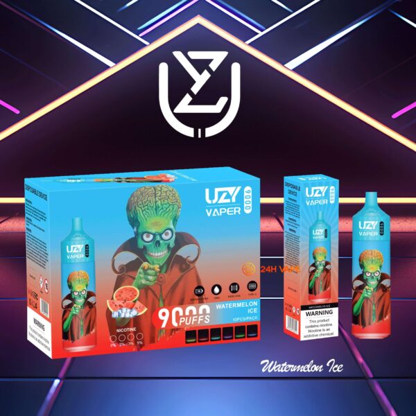 UZY Vaper 9Kのディスプレイと操作部
