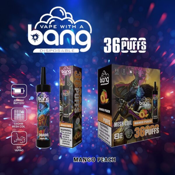 Bang 36K, variante al gusto pesca e mango
