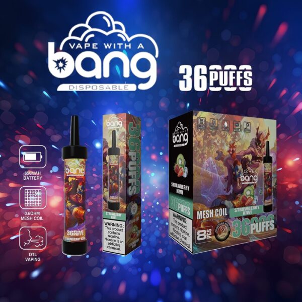 Bang 36K, gusto fragola e kiwi