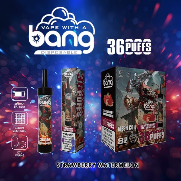 Bang 36K, gusto fragola e anguria